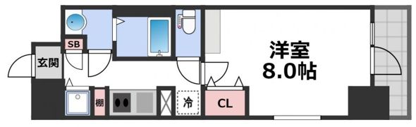 La Douceur玉造の間取り画像