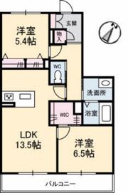 ボナールコート伴東の間取り画像