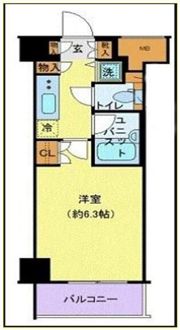 パレステュディオ南麻布の間取り画像