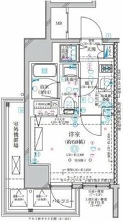 ディアレイシャス横浜吉野町の間取り画像