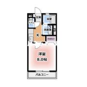 クレセールメゾンAの間取り画像