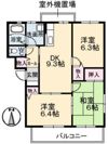 ヴィラージュ帆立 C棟の間取り画像