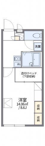 レオパレス曽我の間取り画像