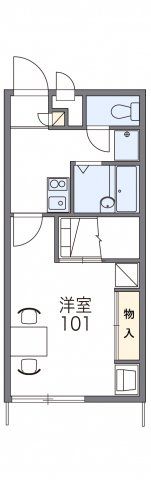 レオパレスサンフラワーの間取り画像