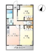 フィオーレツカサⅡの間取り画像
