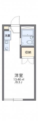 レオパレスめぐみの間取り画像