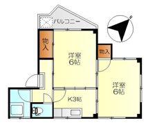 中迫ハイツの間取り画像