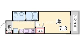 セレニテ神戸元町の間取り画像