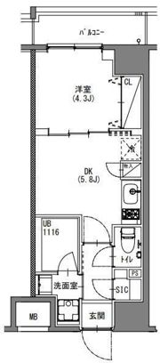 S－RESIDENCE新宿御苑の間取り画像