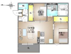 REGALEST 東岡山（レガリスト ヒガシオカヤマ）の間取り画像