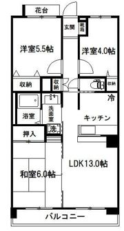 パークヴィレッジ中原の間取り画像