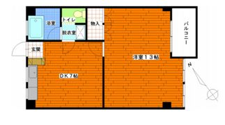 山木グリーンビルの間取り画像