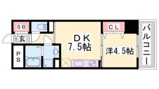 神戸ハーバーサイド萬利レジデンスの間取り画像