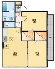 メルベーユ富の原F棟の間取り画像