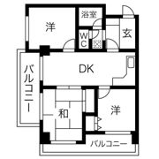 ロイヤルハイツ江戸堀西公園の間取り画像