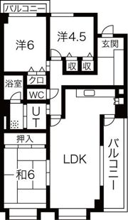 グランクール自由ヶ丘の間取り画像