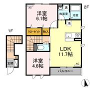 レセア花小金井の間取り画像