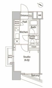 ファーストリアルタワー新宿の間取り画像