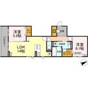 D's LIEN (ディ-ズリアン) Cの間取り画像