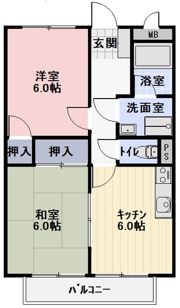 ハイランドⅠの間取り画像