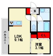 D-room戸畑の間取り画像