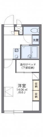 レオパレスコンフォートフカヤの間取り画像