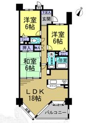 ライオンズシティ大府駅前の間取り画像