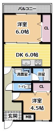 花づつみ守口の間取り画像