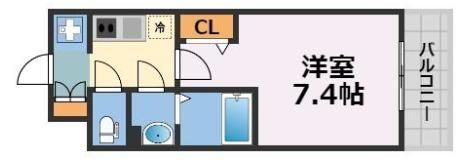ファステート難波デラックスの間取り画像