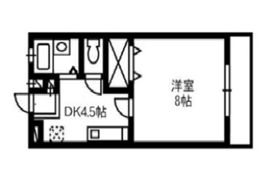 メープル湊 Aの間取り画像