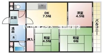 アスシャルマン野洲の間取り画像