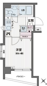 エコロジー都立大学レジデンスの間取り画像