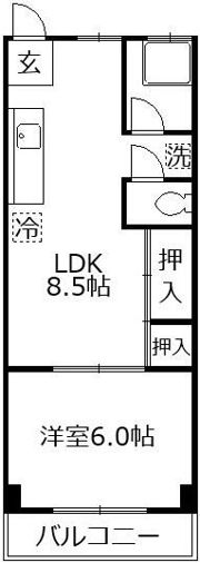 旭マンションの間取り画像
