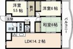 クレセールⅡ番館の間取り画像