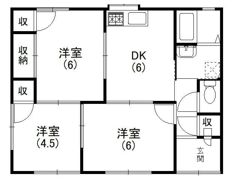 楊子町貸家の間取り画像