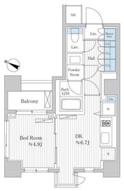 プラチナビュー白金台の間取り画像