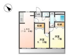ハイツセイミヤの間取り画像