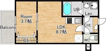 ジーメゾン山科ノースの間取り画像