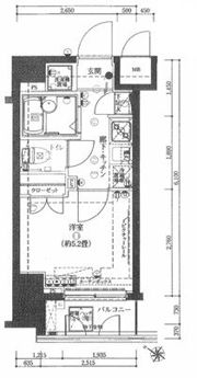ヴェルト横濱石川町Ⅱの間取り画像