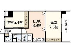 ラフォーレ十日市の間取り画像