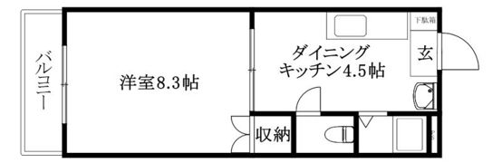 香川マンションの間取り画像