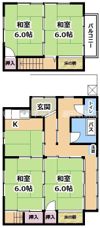 吉田貸家の間取り画像