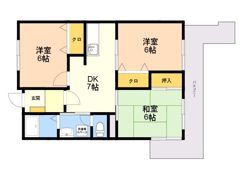 グランヴィア城南の間取り画像