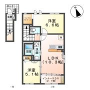 エクセルハイムB棟の間取り画像