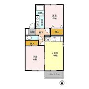 ファミール花立II B棟の間取り画像