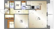 アルル覚王山の間取り画像