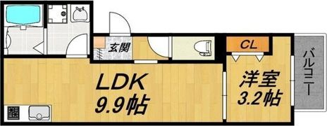 LE COCON 江南Ⅲの間取り画像
