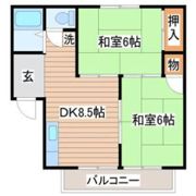 コーポ椌木の間取り画像