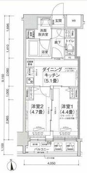 アイルプレミアム池袋ノルドの間取り画像