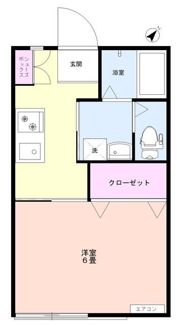 コーポ茂手木の間取り画像